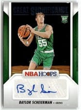 2024-25 Hoops Great SIGnificance Baylor Scheierman #GS-BSC card