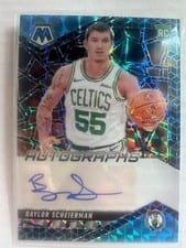 2024-25 Panini Mosaic Rookie Autographs Mosaic Baylor Scheierman #RAM-BAY card