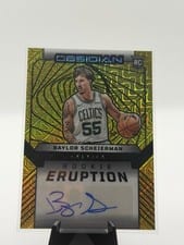 2024-25 Panini Obsidian Rookie Eruption Autographs Baylor Scheierman #REA-BAY card