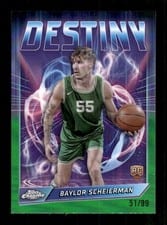 2024-25 Topps Chrome Destiny Baylor Scheierman #D-22 card