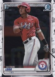 2020 Bowman Chrome Prospects Bayron Lora #BCP-52 card