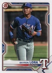 2021 Bowman Prospects Bayron Lora #BP-139 card