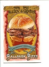 2024 Topps Allen & Ginter Ballpark Bites Boxloader BBQ Brisket Sandwich #BPBB-10 card