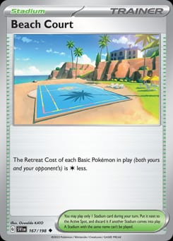 Scarlet & Violet Beach Court #167 card