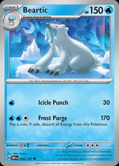 Obsidian Flames Beartic #54 card