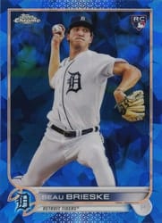 2022 Topps Chrome Update Sapphire Edition Base Set Beau Brieske #US23 card