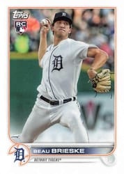 2022 Topps Mini Base Set Beau Brieske #US23 card