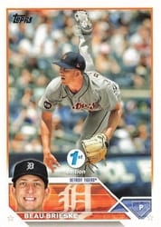 2023 Topps 1st Edition Base Set Beau Brieske #184 card