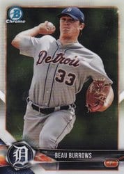 2018 Bowman Chrome Prospects Beau Burrows #BCP216 card