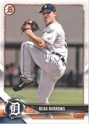 2018 Bowman Draft Base Set Beau Burrows #BD-26 card