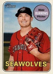 2018 Topps Heritage Minor League Base Set Beau Burrows #138 card