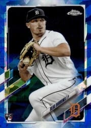 2021 Topps Chrome Sapphire Edition Base Set Beau Burrows #123 card