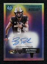 2025 Bowman University Chrome 1955 Bowman Football Autographs Beau Pribula #55AV-BP card
