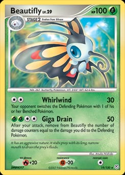 Diamond & Pearl Beautifly #19 card
