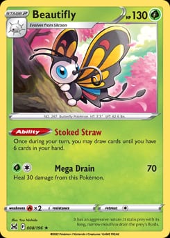Lost Origin Beautifly #8 card