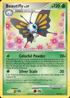 Platinum Beautifly #21 card