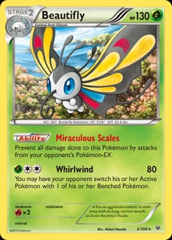 Roaring Skies Beautifly #5 card