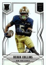 2025 Donruss Elite Base Set Beaux Collins #143 card