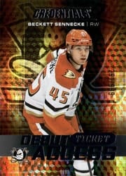 2025-26 Upper Deck Credentials Base Set Beckett Sennecke #134 card