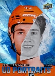 2025-26 Upper Deck UD Portraits Beckett Sennecke #P-37 card