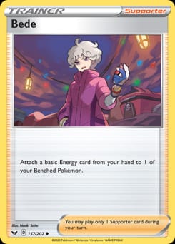 Sword & Shield Bede #157 card