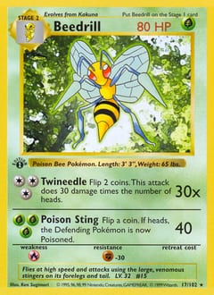 1999 Base Beedrill #17 card
