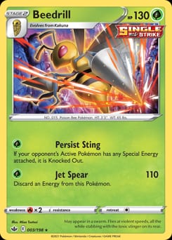Chilling Reign Beedrill #3 card