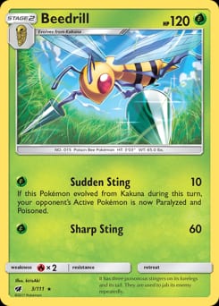 Crimson Invasion Beedrill #3 card