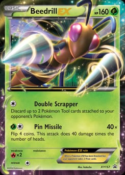 XY Black Star Promos Beedrill-EX #XY157 card