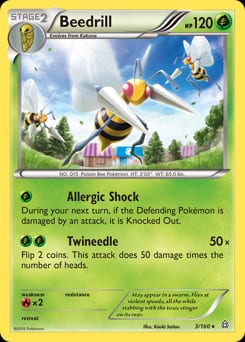Primal Clash Beedrill #3 card