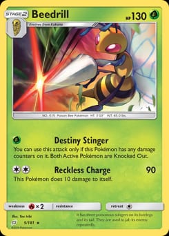 Team Up Beedrill #5 card