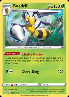 Vivid Voltage Beedrill #3 card