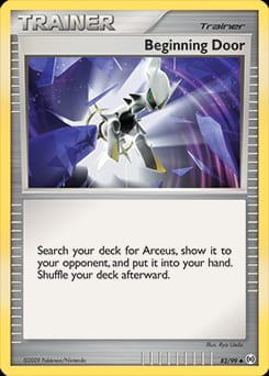 Arceus Beginning Door #82 card