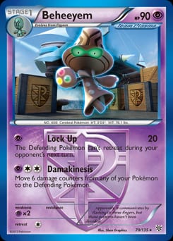2013 Plasma Storm Beheeyem #70 card