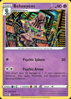 Silver Tempest Beheeyem #80 card