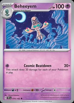 2024 Temporal Forces Beheeyem #74 card