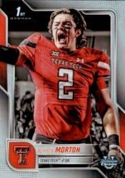 2025 Bowman University Chrome Base Image Variation Refractor Behren Morton #SP-9 card