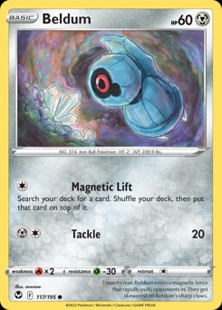 Silver Tempest Beldum #117 card