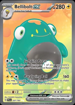 Paldea Evolved Bellibolt ex #237 card