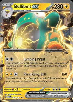 Paldea Evolved Bellibolt ex #79 card