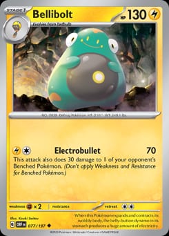 2023 Obsidian Flames Bellibolt #77 card