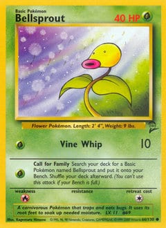Base Set 2 Bellsprout #66 card