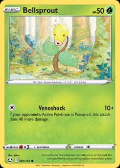 Battle Styles Bellsprout #1 card