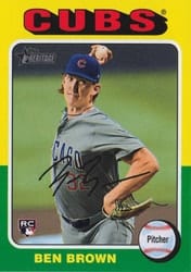 2024 Topps Heritage Base Set Ben Brown #724 card