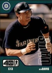 2002 Upper Deck 40-Man Base Set Ben Davis #166 card