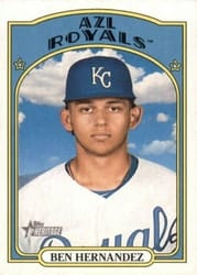 2021 Topps Heritage Minor League Base Set Ben Hernandez #169 card