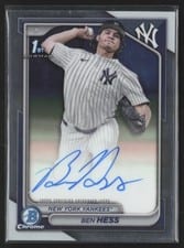 2024 Bowman Draft Chrome Prospect Autographs Ben Hess #CPA-BH card