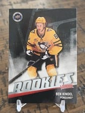 2026 Upper Deck National Hockey Card Day UD Victory Black Rookie Ben Kindel #V-18 card