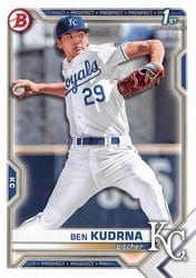 2021 Bowman Draft Base Set Ben Kudrna #BD-73 card