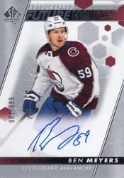 2022-23 SP Authentic Base Set Ben Meyers #163 card